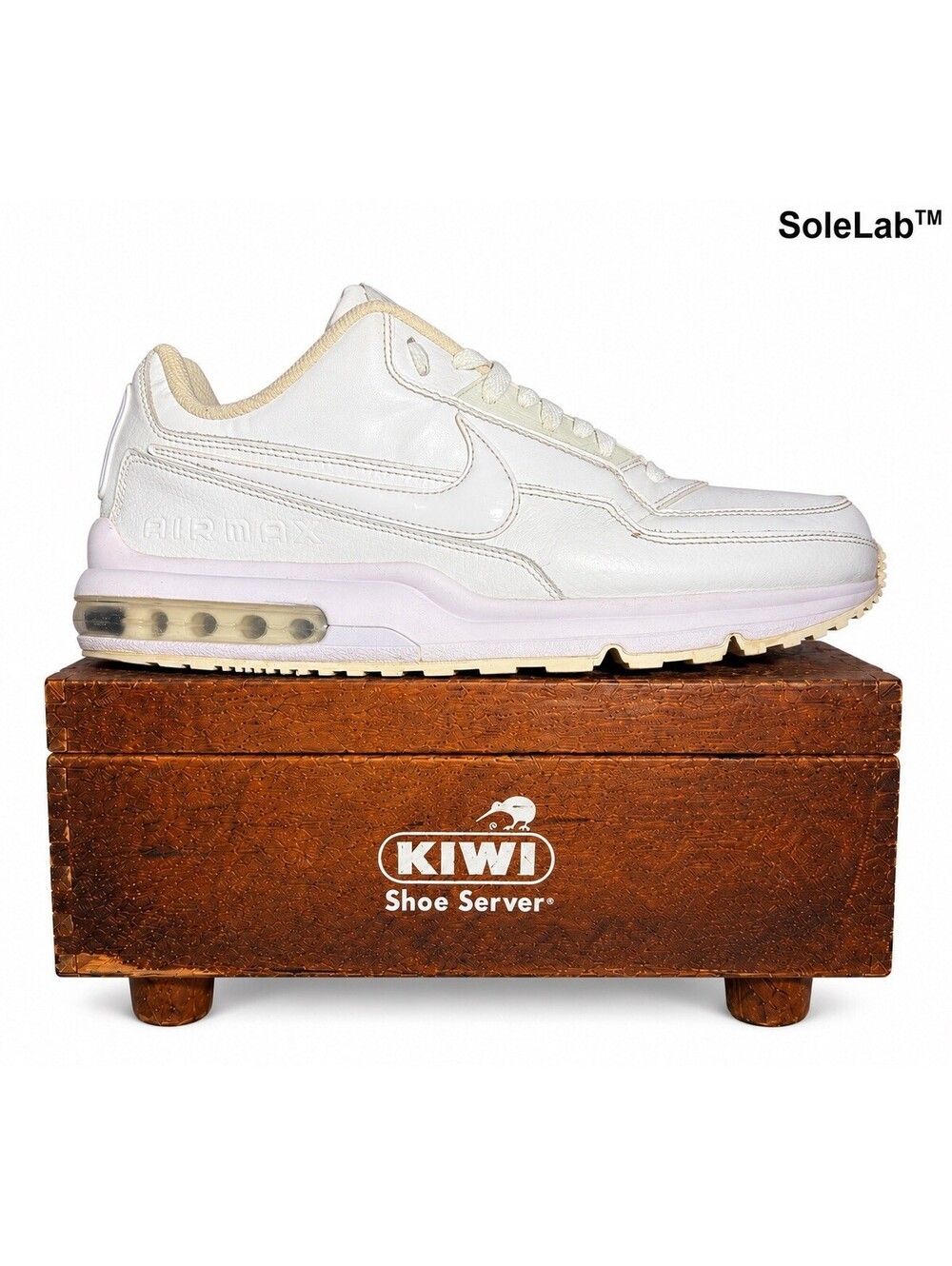 Nike Air Max LTD 3 Triple White Men’s Size 11 Leather Sneakers 687977-111